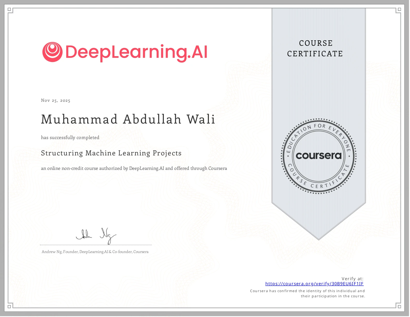 Structuring Machine Learning Projects